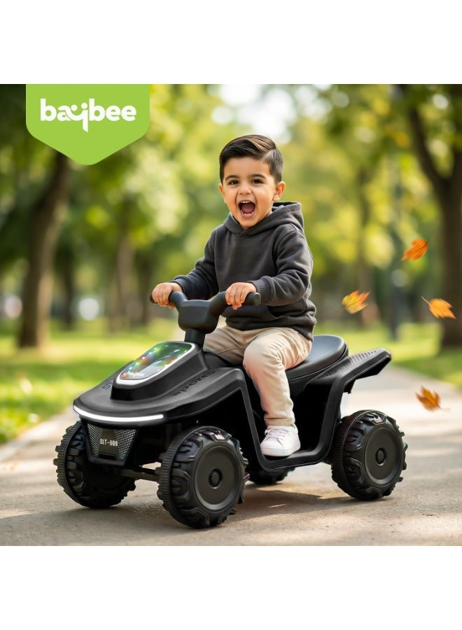 بيبي دراجة أطفال Giddy ATV تعمل بالبطارية | لعبة ركوب كهربائية قابلة لإعادة الشحن مع إضاءة ومنفذ USB وموسيقى | دراجة شاطئية كبيرة للأولاد والبنات من عمر 2 إلى 5 سنوات - Image 4